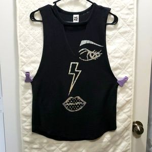 Zumba Burnout Black Top - Small